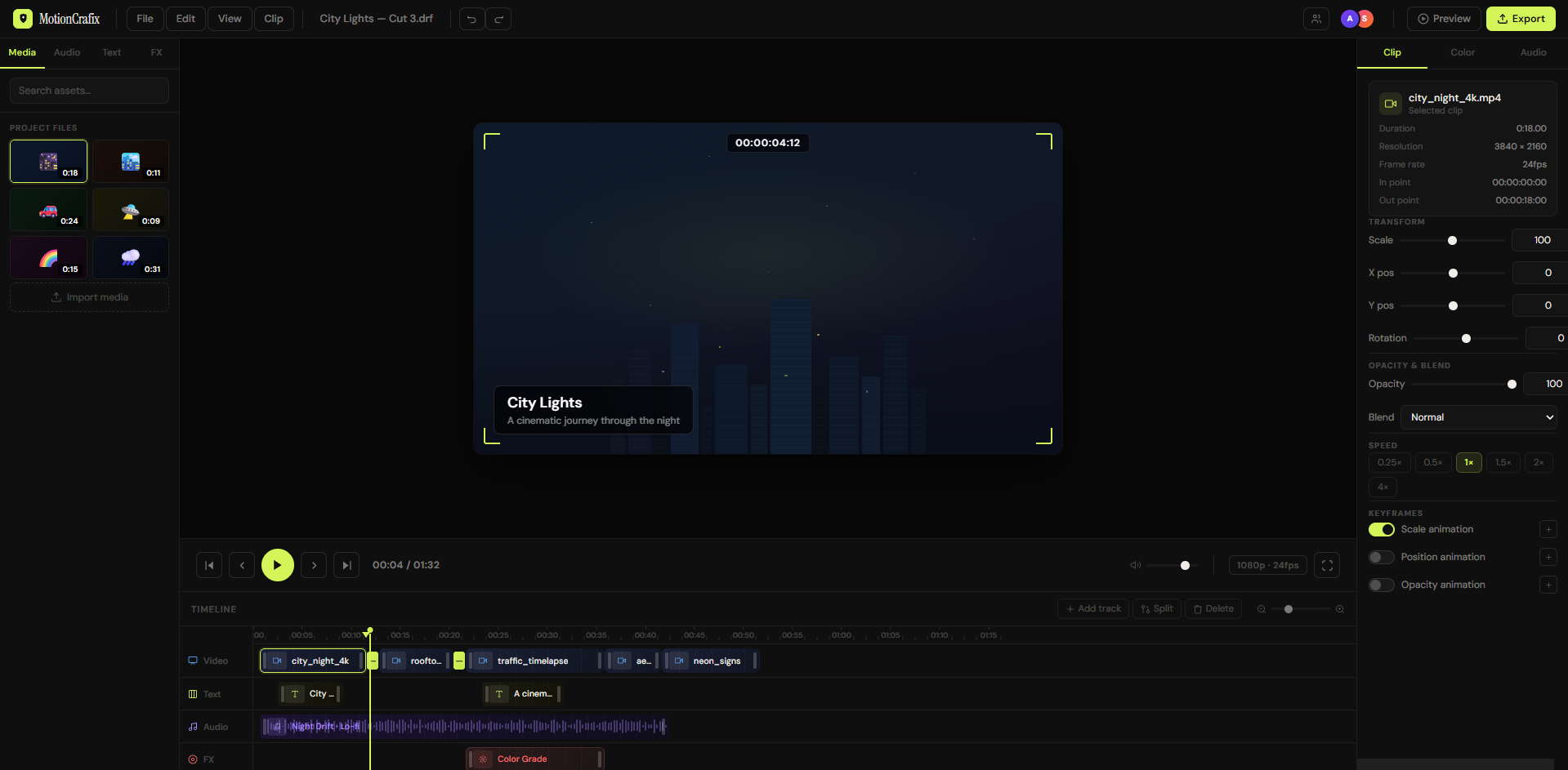 EasyMotion video proje paneli